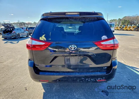 2017 Toyota Sienna Le из США, поврежденный, VIN 5TDKZ3DC6HS842502